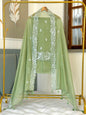 Light Green Mal Chanderi Banarasi Suit With Embroidery Booti & Daman Border Dupatta 180PNJ_MCP1
