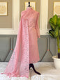 Blush Pink Mal Chanderi Applique Daman Booti Banarasi Suit With Applique Dupatta 180PNJ_MLA12