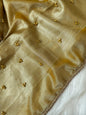 Yellow Tissue Silk Floral Zari Booti Ghungroo work with Lace Border Banarasi Suit 270PNJ_TSG2