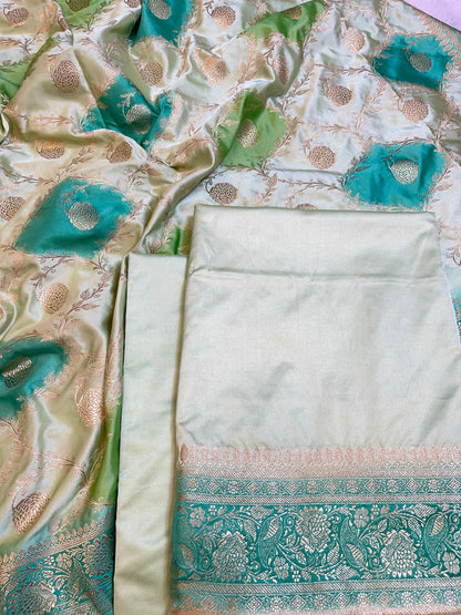 Light Seagreen Premium Mashru Silk Plain Banarasi Suit 28AJ_MSR22