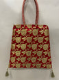 Red Banarasi Trishaped Hand Bag HBG_26