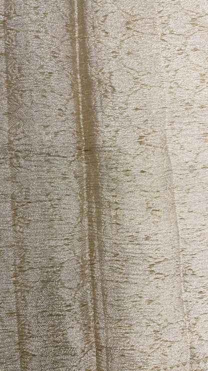 Faishana Elegance: Faishana's Pure Silk Handloom Olive Crush Tissue Zari Minakari Booti with Zari Border and matching Olive Blouse Piece