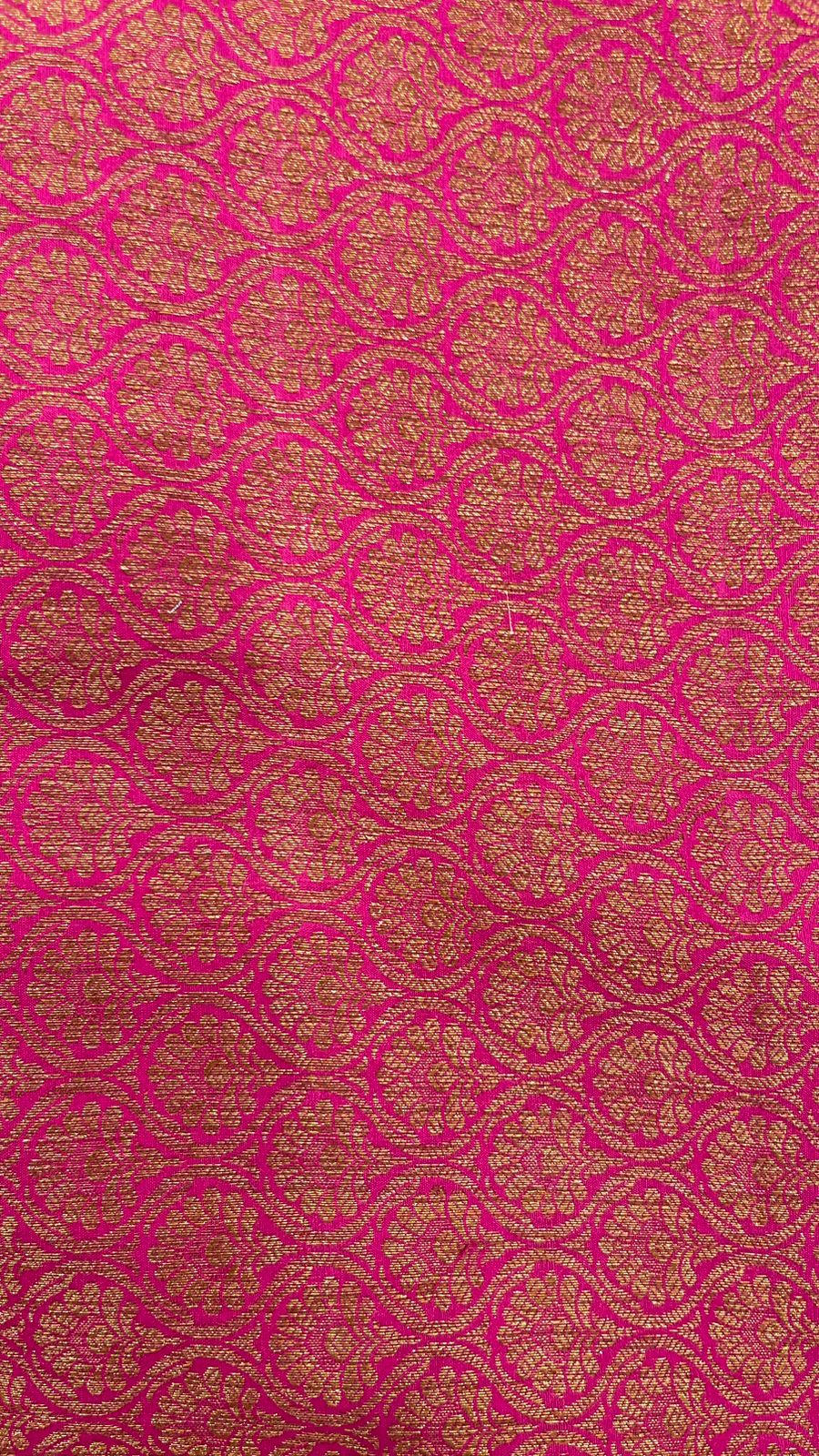 Faishana Pure Silk Handloom Purple Muga Silk Zari Mina Floral Booti Contrast Magenta Anchal Copper Zari Border Banarasi Saree with Magenta Blouse