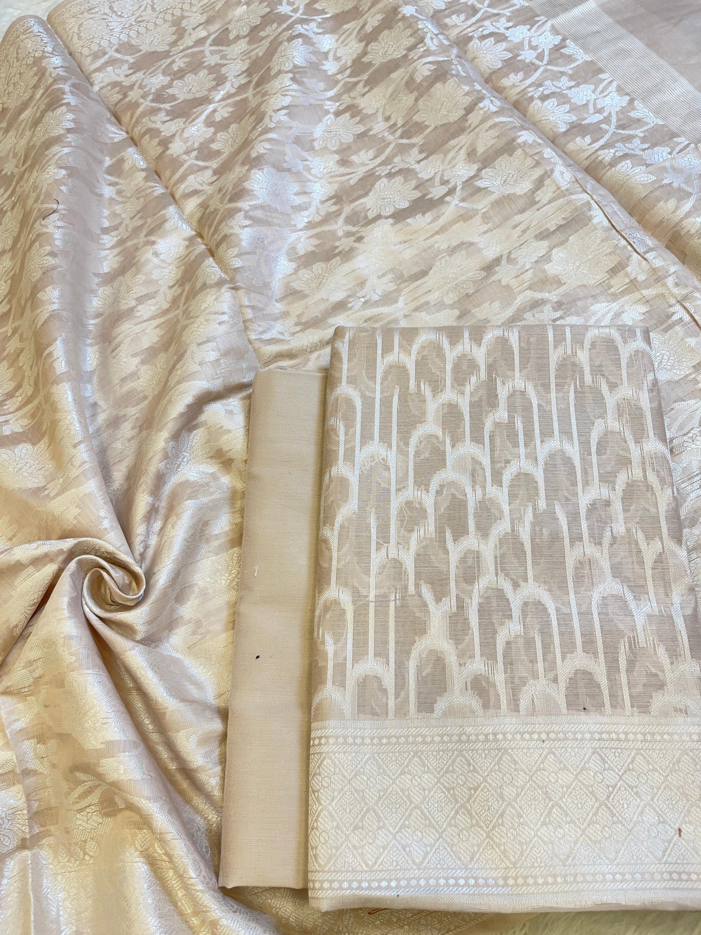 Mauve Cotton Blend Resham Stripe Banarasi Suit 50IM_PVC10