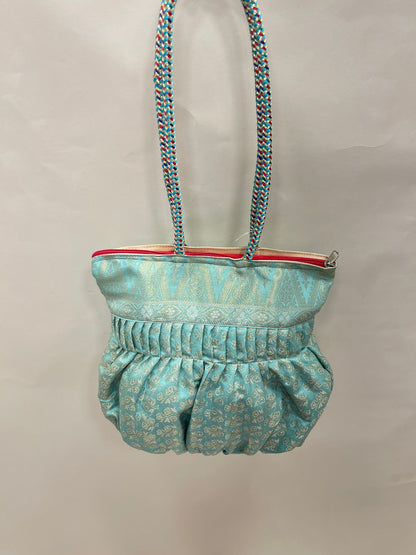 Sea Green Banarasi Hand Bag HBG_39