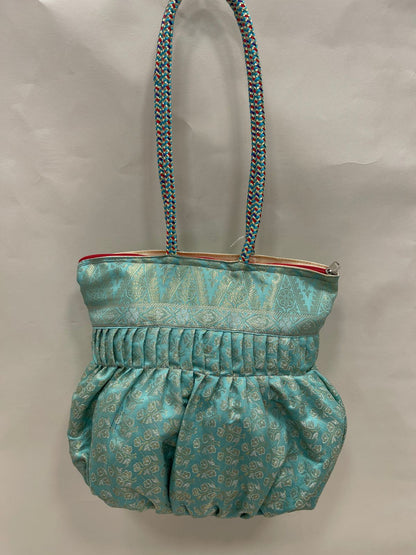 Sea Green Banarasi Hand Bag HBG_39