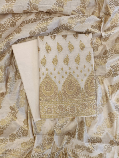 Mauve Cotton Alfi Zari Booti Banarasi 3 pcs Suit Set 525IM_CTN14