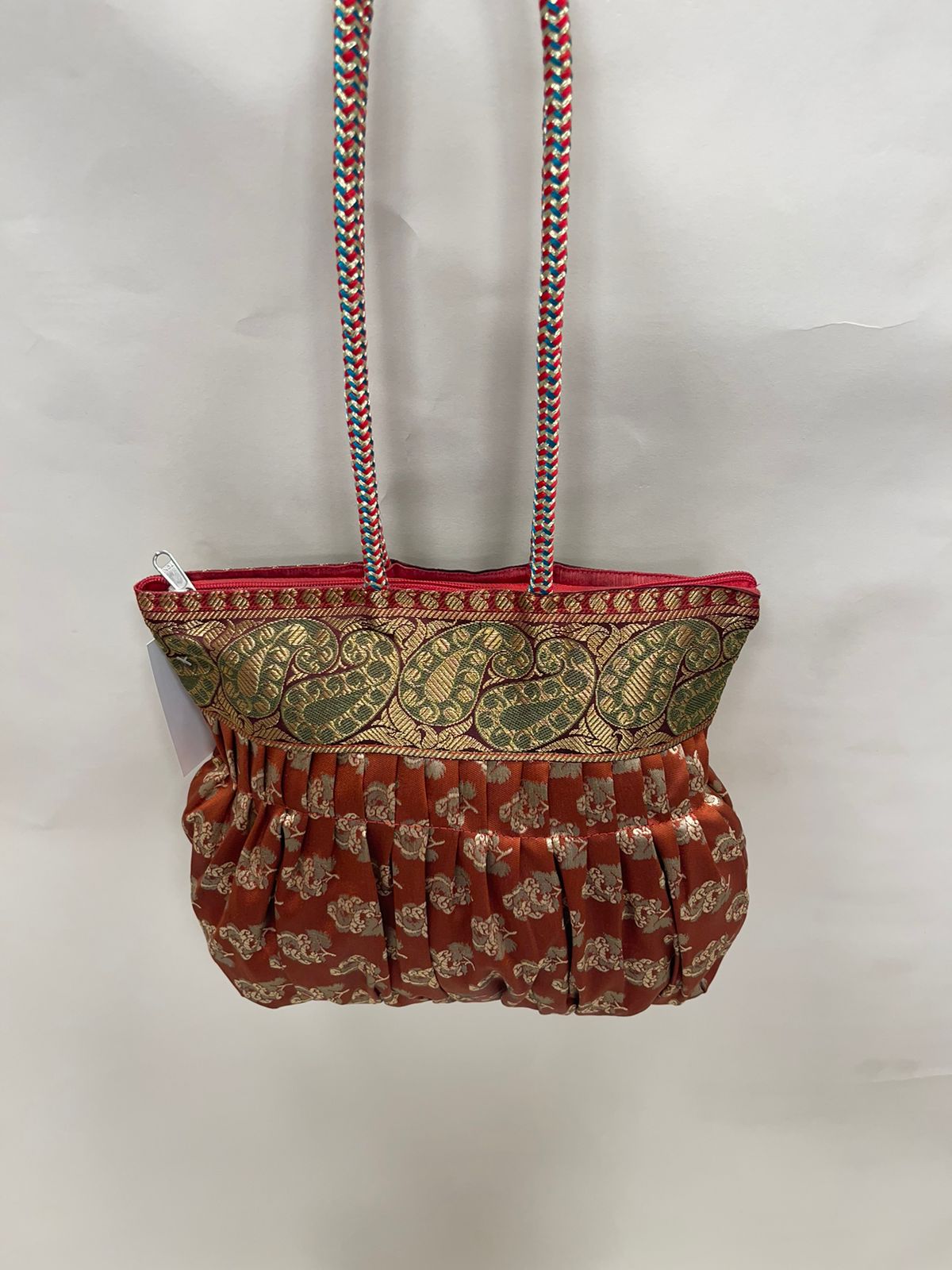 Brown Banarasi Hand Bag HBG_28