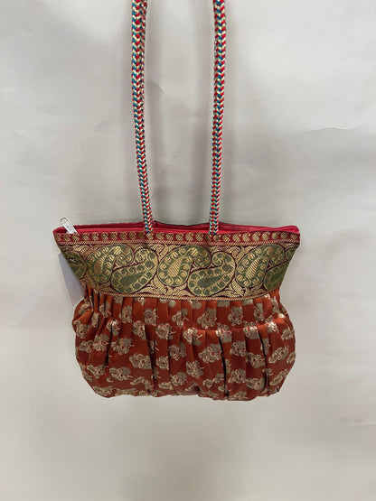 Brown Banarasi Hand Bag HBG_28