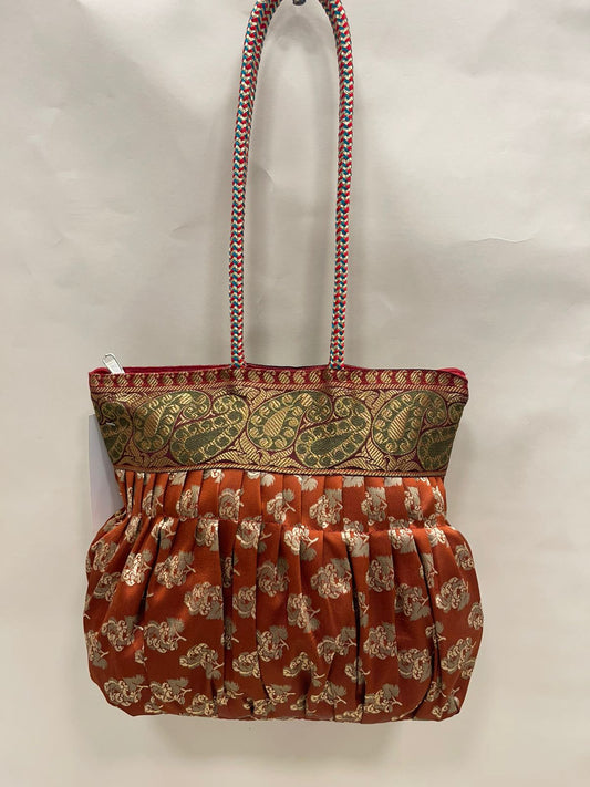 Brown Banarasi Hand Bag HBG_28