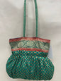 Green Banarasi Hand Bag HBG_36