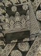 Black Cotton Floral Resham Boota Banarasi Suit with Resham Jaal Dupatta Banarasi Suit 600AJ_PJS30