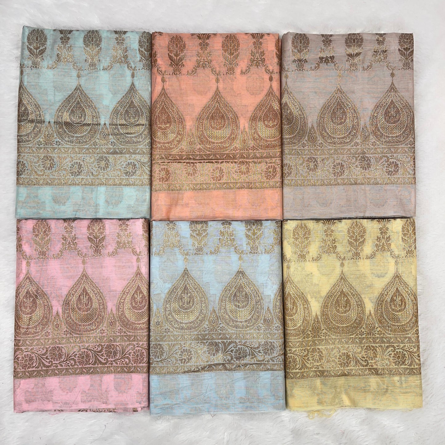Cotton Alfi Banarasi 3 pcs Suit 600IM_CPV1-IM_CPV6 SET