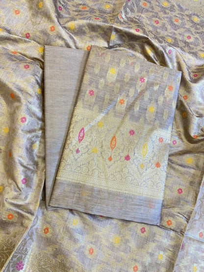 Mauve Cotton Resham Minakari Floral Zari Booti Banarasi Suit 625AJ_PBC12