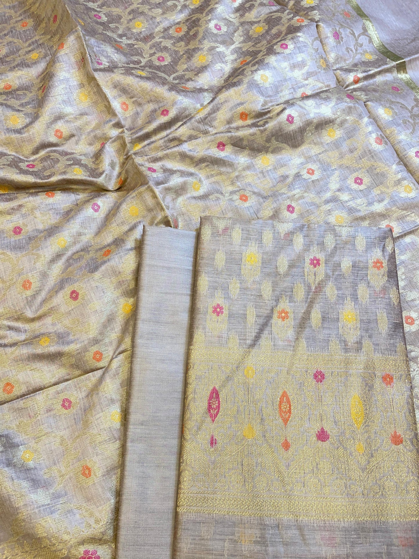 Mauve Cotton Resham Minakari Floral Zari Booti Banarasi Suit 625AJ_PBC12