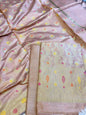 Peach Cotton Resham Minakari Zari Jaal Banarasi Suit 625AJ_PBC19