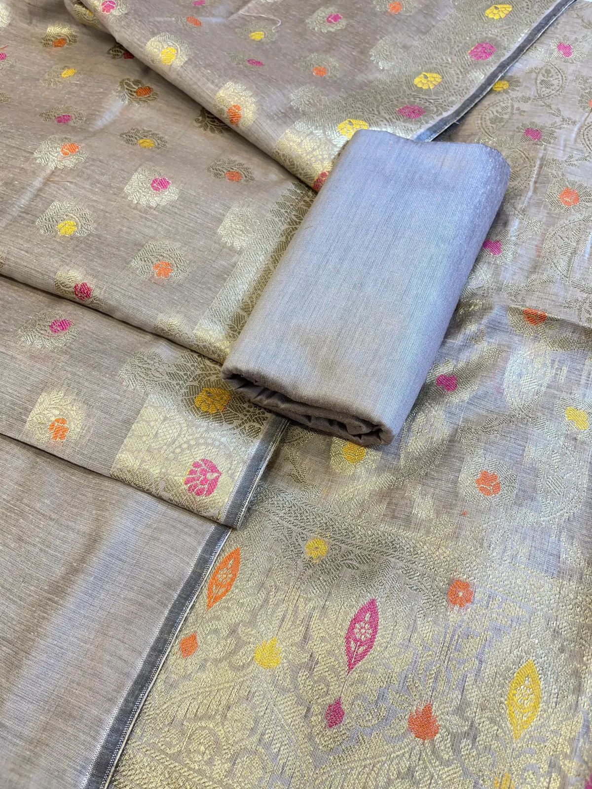Mauve Cotton Resham Minakari Zari Jaal Banarasi Suit 625AJ_PBC1