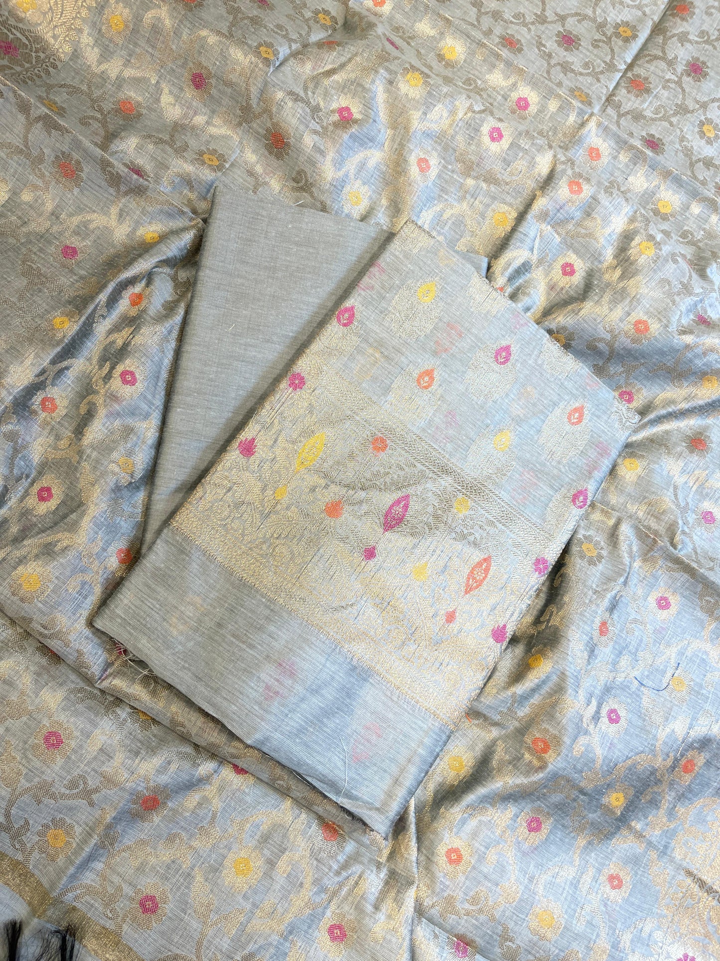 Seagreen Cotton Resham Minakari Zari Booti Banarasi Suit 625AJ_PBC22