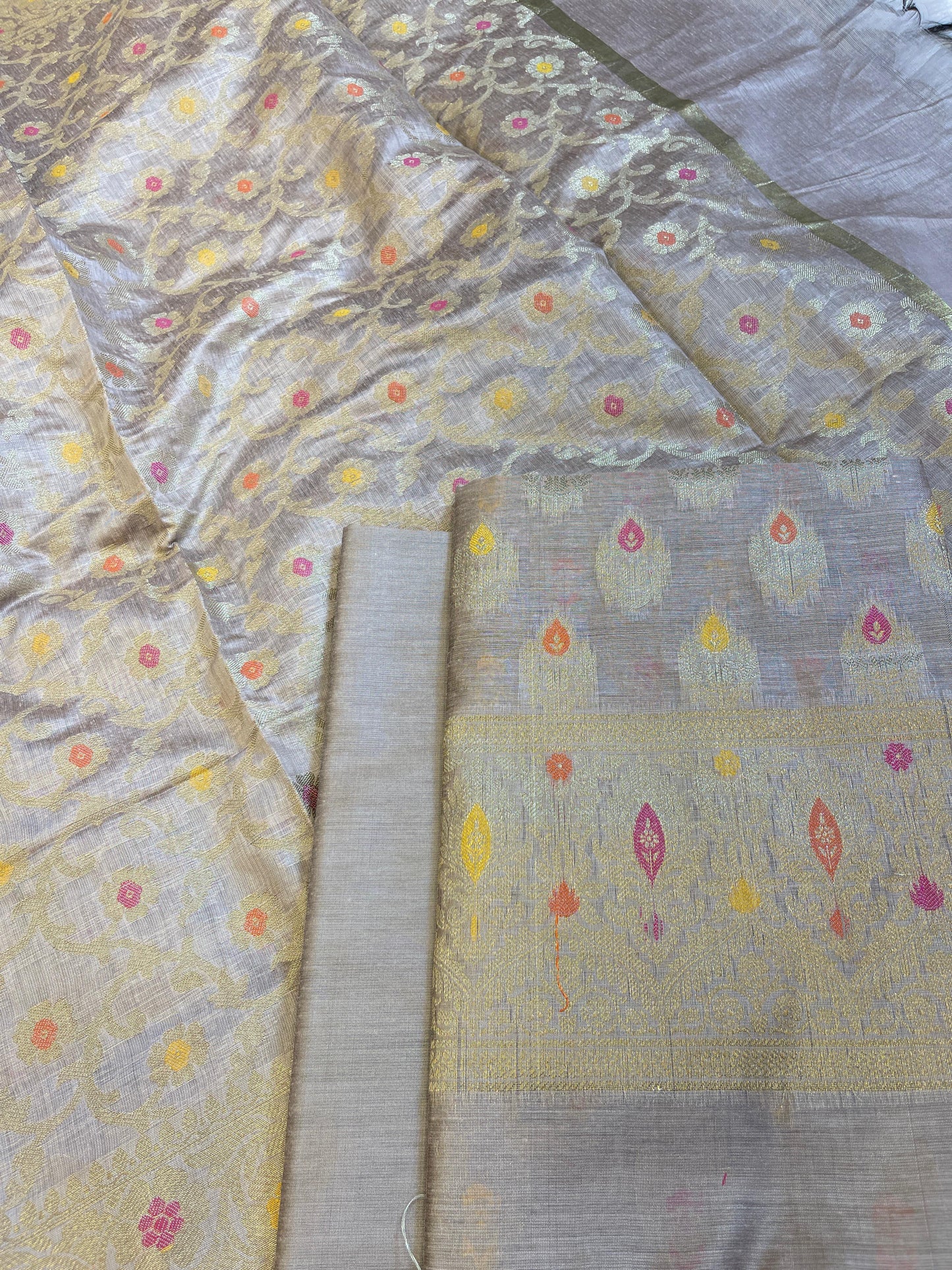 Mauve Cotton Resham Minakari Zari Booti Banarasi Suit 625AJ_PBC23