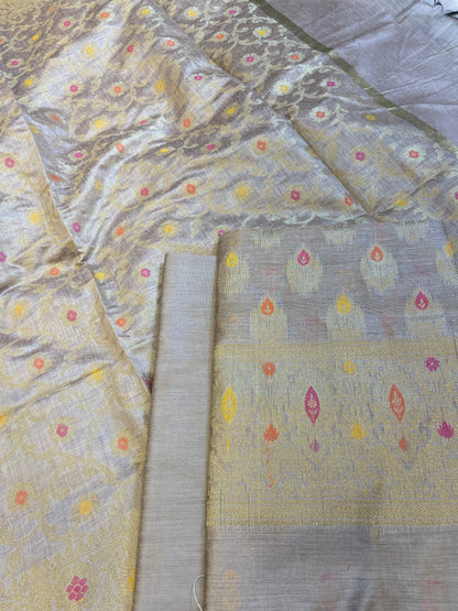 Mauve Cotton Resham Minakari Zari Booti Banarasi Suit 625AJ_PBC23