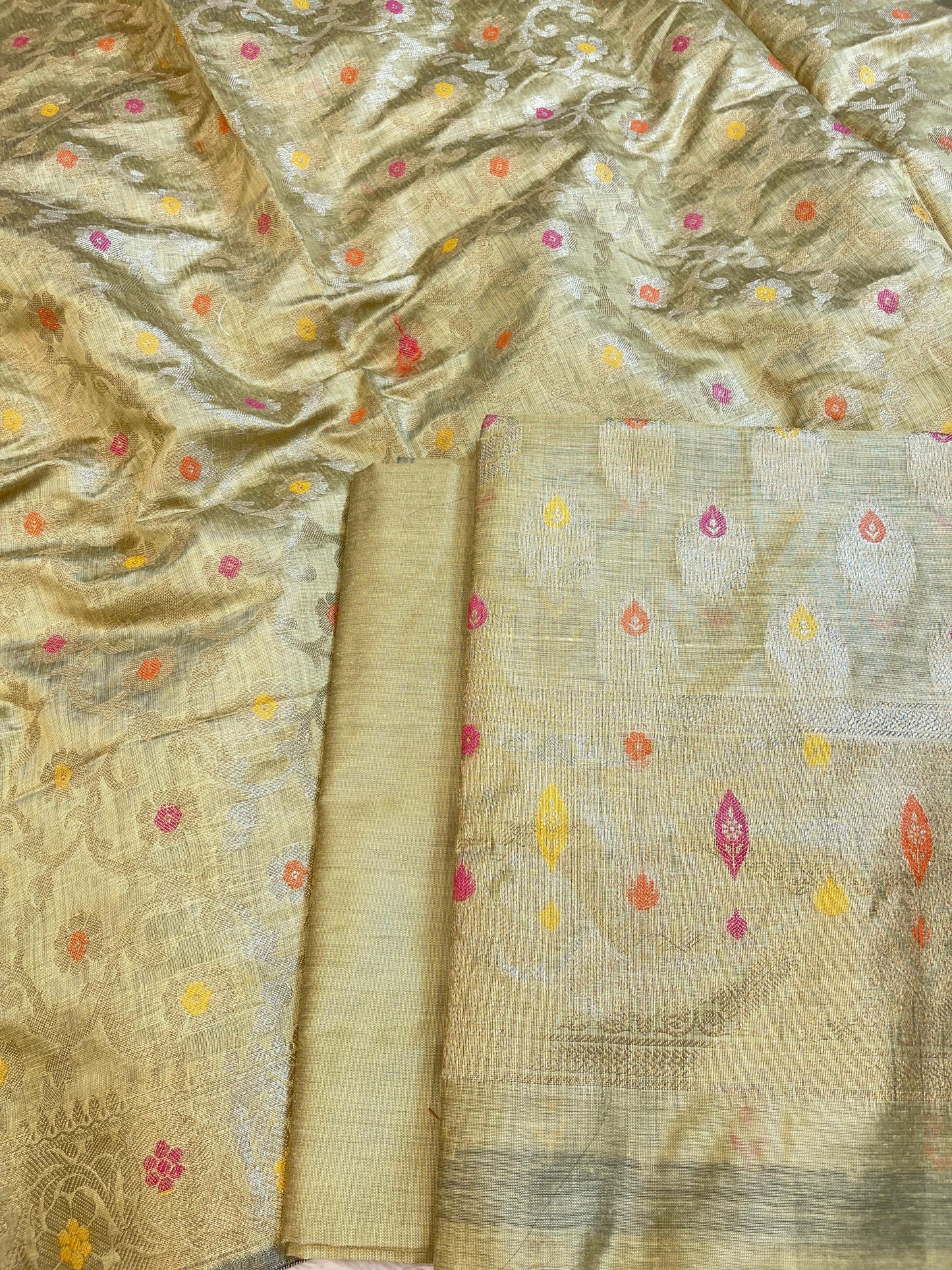 Green Cotton Resham Minakari Zari Booti Banarasi Suit 625AJ_PBC24