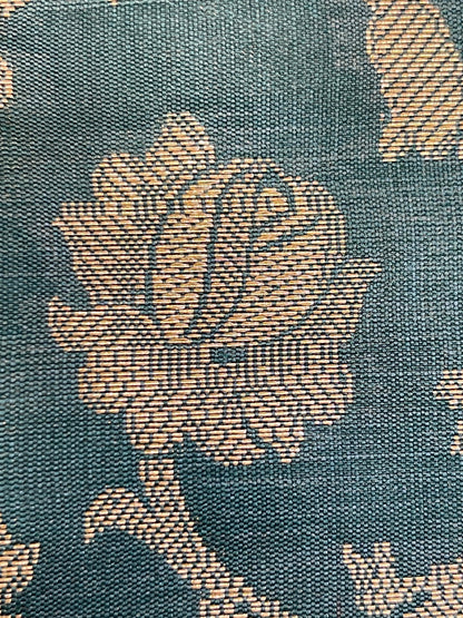 Beige Art Silk Floral Zari Jaal Contrast Banarasi Suit with Darkgreen Dupatta 625AJ_TPT65