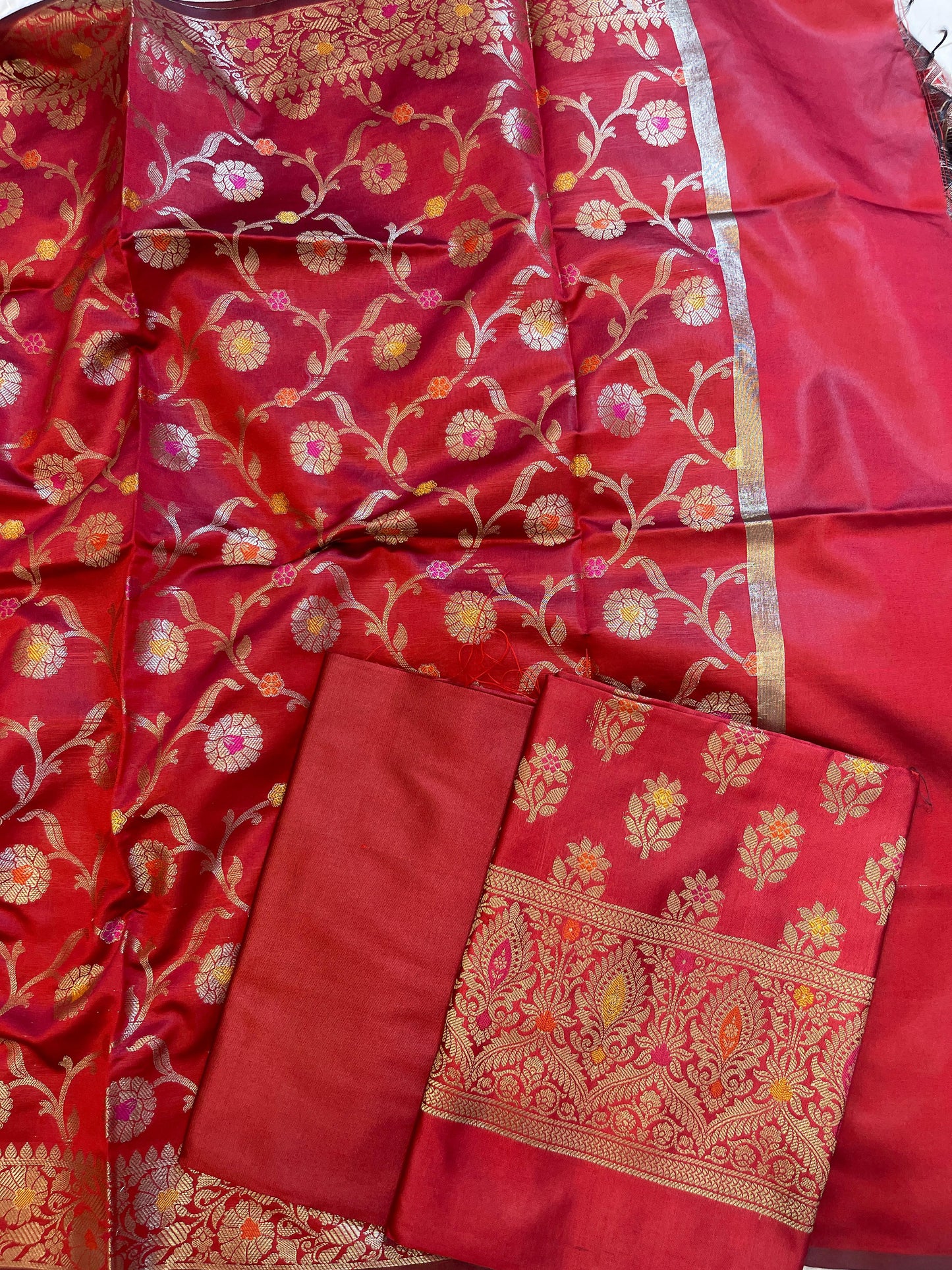 Red Tapeta Silk Floral Mina Zari Booti Banarasi Suit 625AJ_TPT70