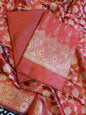 Red Tapeta Silk Floral Dual Zari Booti with Zari Jaal Dupatta Banarasi Suit  625AJ_TPT73