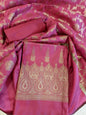 Magenta Tapeta Silk Floral Dual Zari Booti with Zari Jaal Dupatta Banarasi Suit  625AJ_TPT78