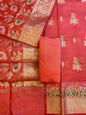 Peach Cotton Resham Mina Floral Boota Paisley Border Banarasi Suit 625SHL_CT35
