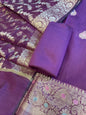 Purple Cotton Resham Minakari Zari Booti Banarasi Suit  625SHL_CT55
