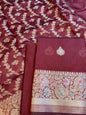 Magenta Cotton Resham Minakari Zari Booti Banarasi Suit  625SHL_CT58