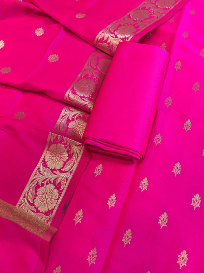 Magenta Kiran Silk Floral Zari Booti Banarasi Suit 65SKL_KRN4