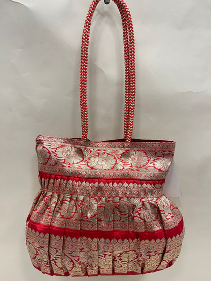 Red Banarasi Hand Bag HBG_15