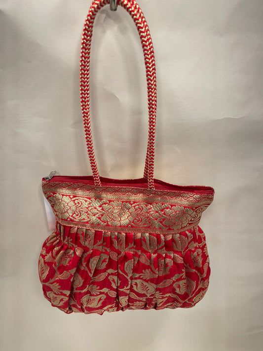 Red Banarasi Hand Bag HBG_20