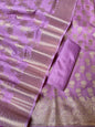 Lavander Cotton Silk Floral Zari Booti Banarasi Suit with Leheriya Zari Jaal Dupatta 700ARS_TPS6