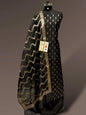 Black Katan Silk Floral Zari Booti with Zig-Zag Dupatta Banarasi Suit  700SKL_KS54