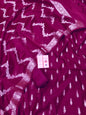 Magenta Katan Silk Floral Zari Booti with Zig-Zag Dupatta Banarasi Suit  700SKL_KS58