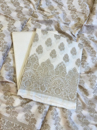 Beige Cotton Floral Resham Zari Booti Banarasi Suit 800SHL_PV1
