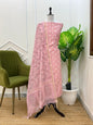 Pink Chanderi Dupion Booti with Tie-Dye Dupatta Banarasi Suit 800SKL_CD14