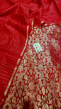 Red Katan Silk Brocade Kimkhab Banarasi Suit 850SKL_KB3