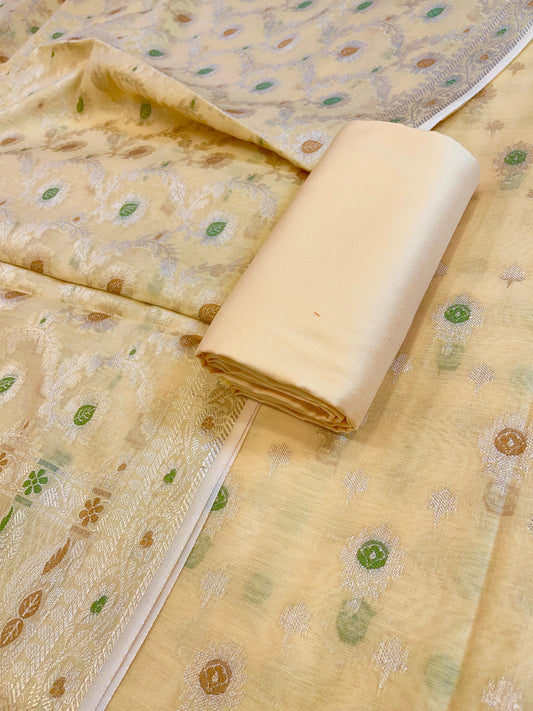 Gold Cotton Alfi Zari Resham Mina Booti Banarasi Suit 900SHL_AL4