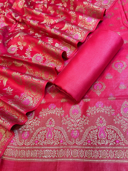 Red Dyable Premium Cotton Resham Minakari Banarasi Suit 950AJ_NC18