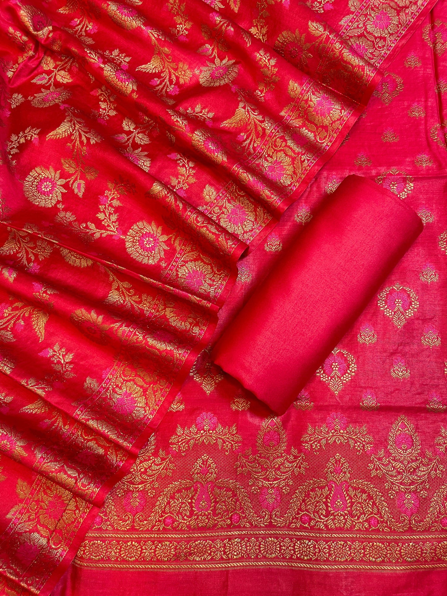 Red Dyable Premium Cotton Resham Minakari Banarasi Suit 950AJ_NC18