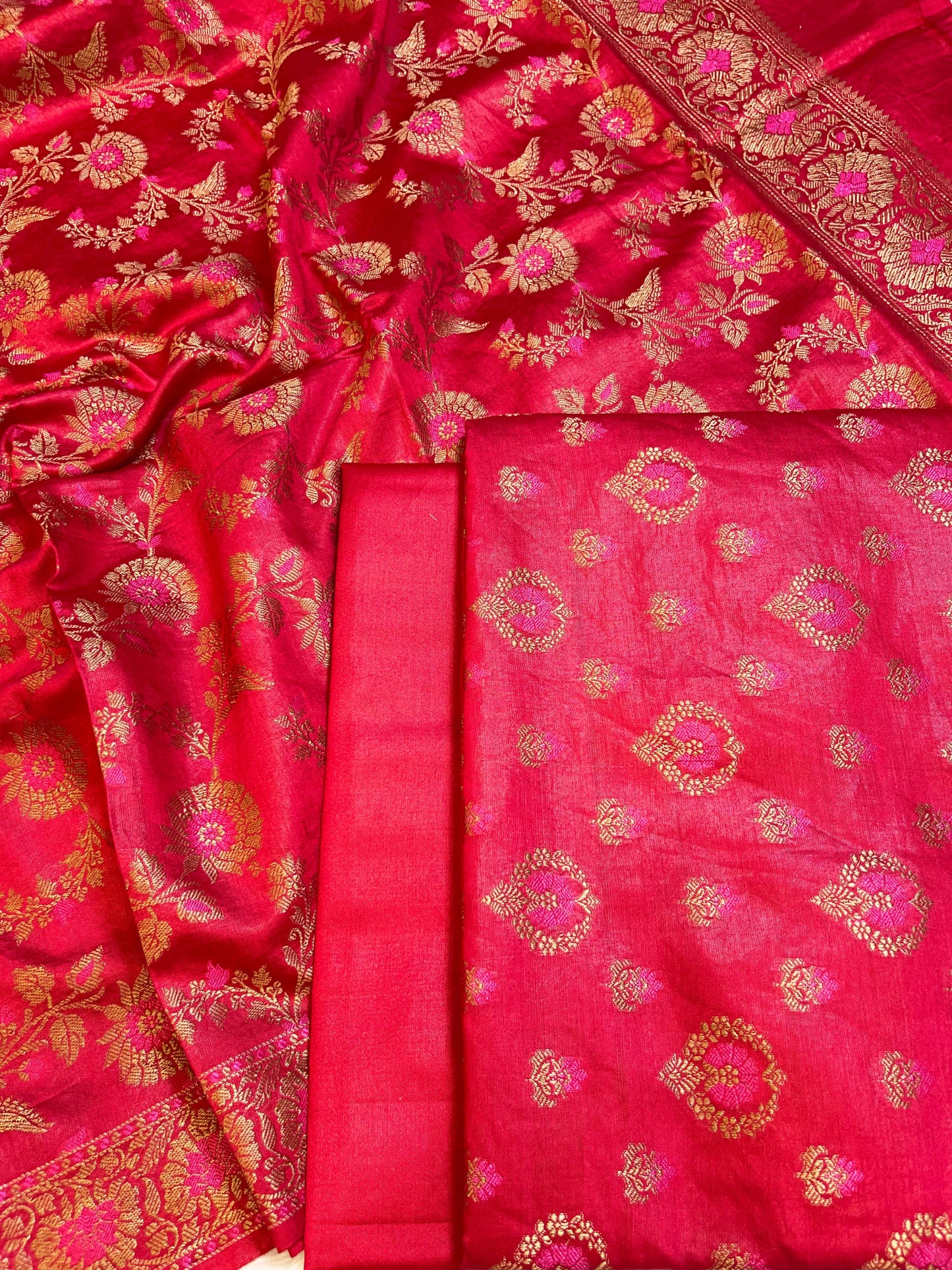 Red Dyable Premium Cotton Resham Minakari Banarasi Suit 950AJ_NC18
