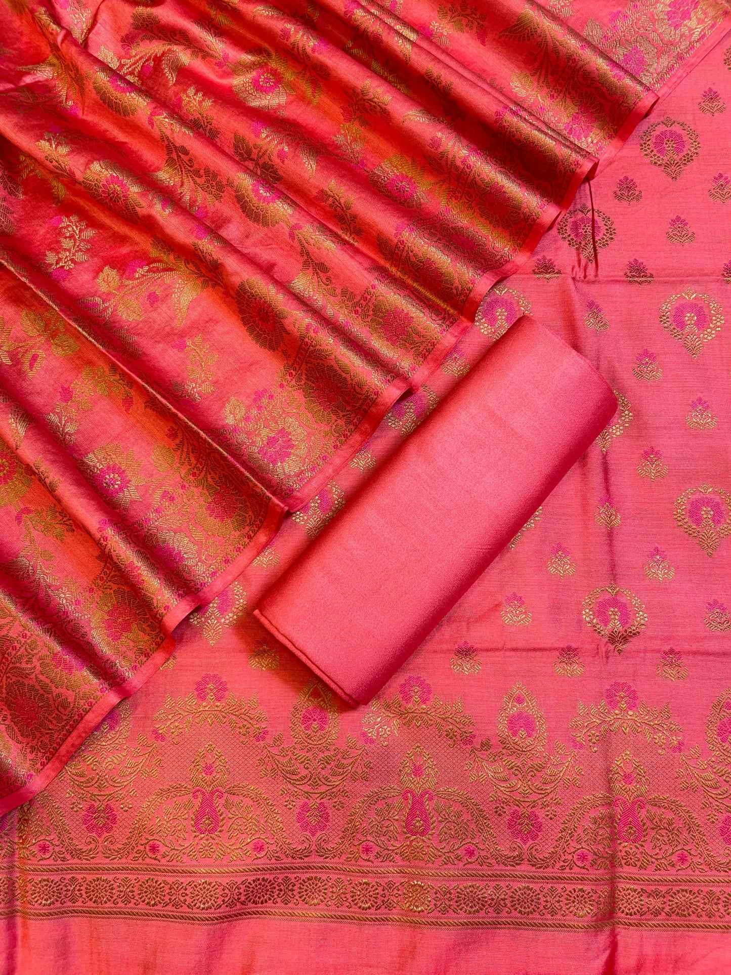 Peach Dyable Premium Cotton Resham Minakari Banarasi Suit 950AJ_NC21