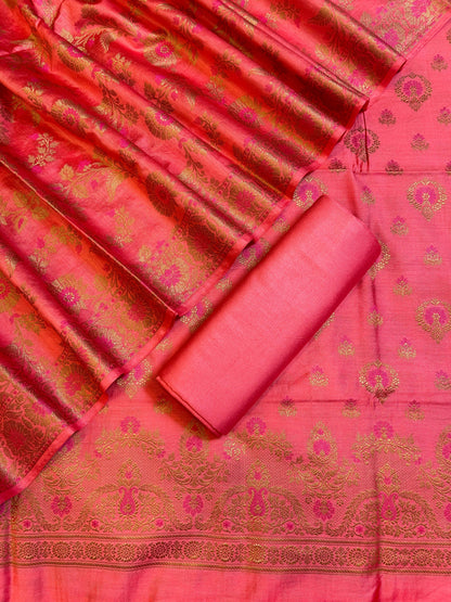 Peach Dyable Premium Cotton Resham Minakari Banarasi Suit 950AJ_NC21