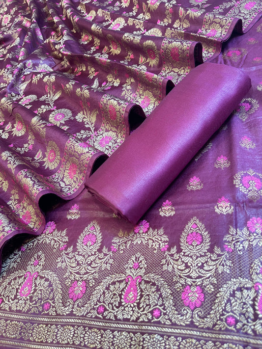 Wine Dyable Premium Cotton Resham Minakari Banarasi Suit 950AJ_NC23