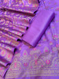 Purple Dyable Premium Cotton Resham Minakari Banarasi Suit 950AJ_NC24