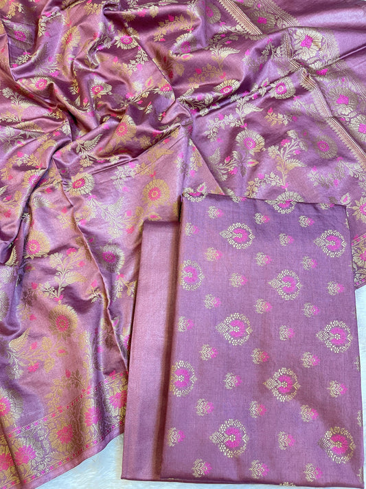 Mauve Dyable Premium Cotton Resham Minakari Banarasi Suit 950AJ_NC28